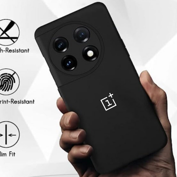 Black Camera Original Silicone case for Oneplus 11R - The Hatke