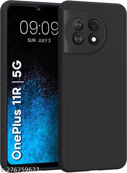 Black Camera Original Silicone case for Oneplus 11 - The Hatke