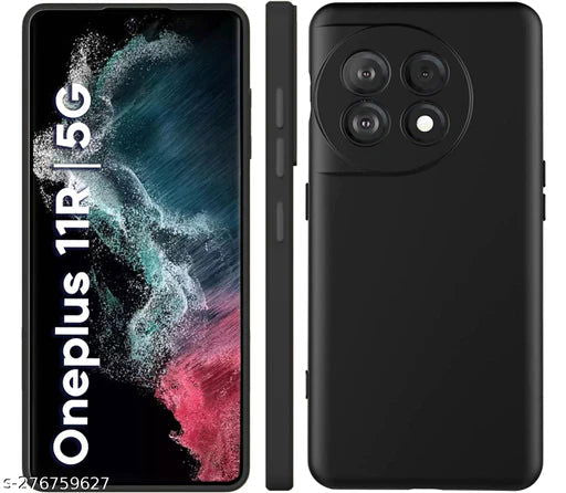 Black Camera Original Silicone case for Oneplus 11 - The Hatke