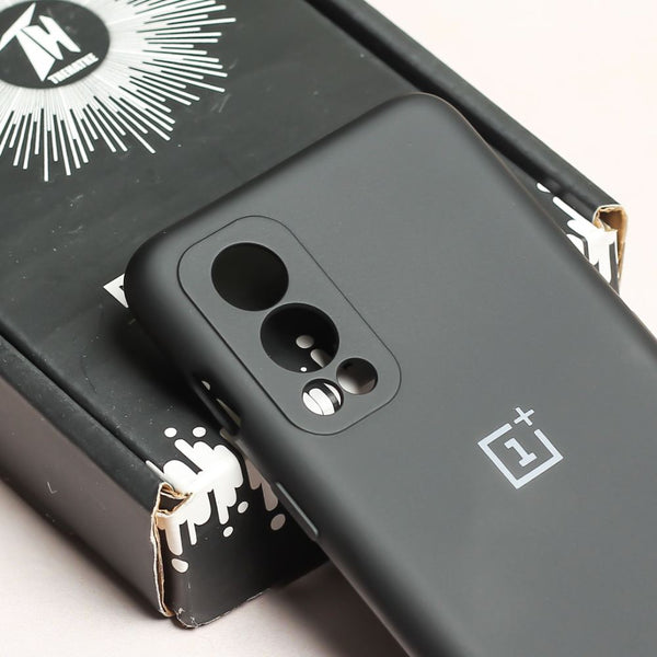 Black Camera Original Silicone case for Oneplus Nord 2 - The Hatke