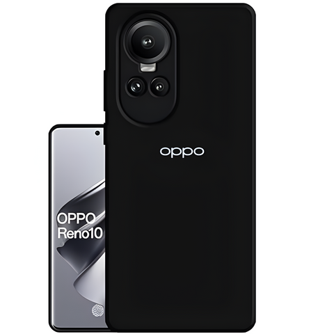 Black Camera Original Silicone case for Oppo Reno 10 - The Hatke