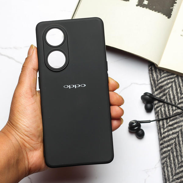 Black Camera Original Silicone case for Oppo Reno 8T - The Hatke