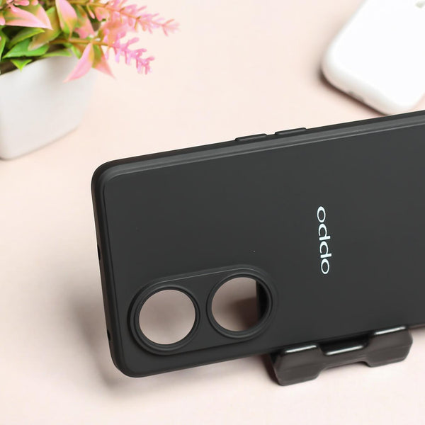 Black Camera Original Silicone case for Oppo Reno 8T - The Hatke