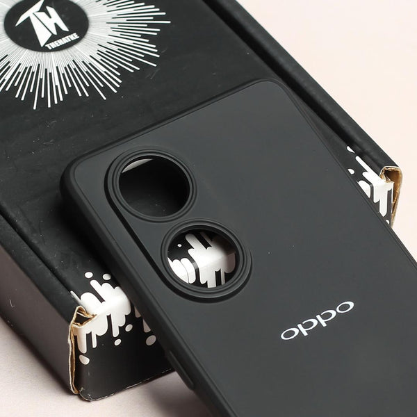 Black Camera Original Silicone case for Oppo Reno 8T - The Hatke