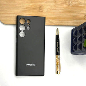 Black Camera Original Silicone case for Samsung S22 Ultra - The Hatke