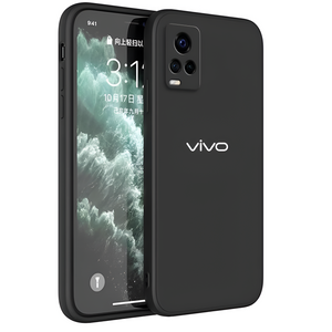 Black Camera Original Silicone case for Vivo V20 - The Hatke