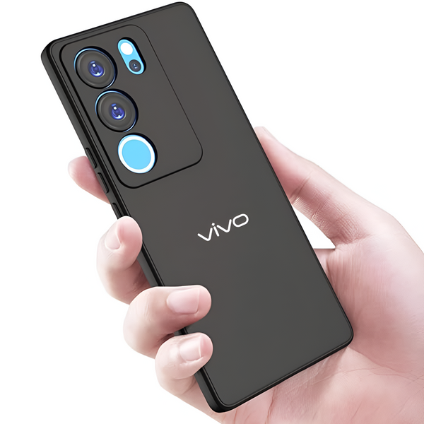 Black Camera Original Silicone case for Vivo V29 Pro - The Hatke