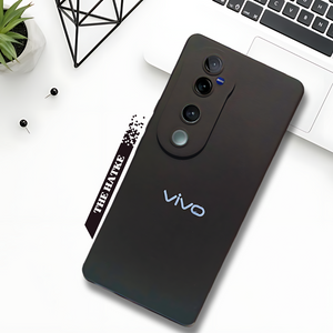Black Camera Original Silicone case for Vivo V40 Pro - The Hatke
