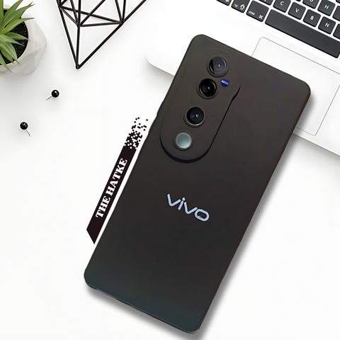 Black Camera Original Silicone case for Vivo V40 Pro - The Hatke