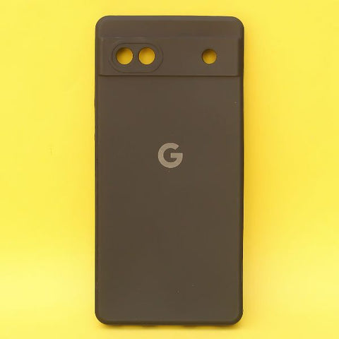 Black Candy Camera Silicone Case for Google Pixel 6A - The Hatke