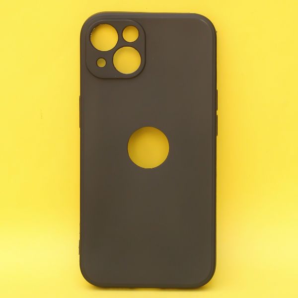 Black Candy Logo Cut Silicone Case for Apple Iphone 13 - The Hatke