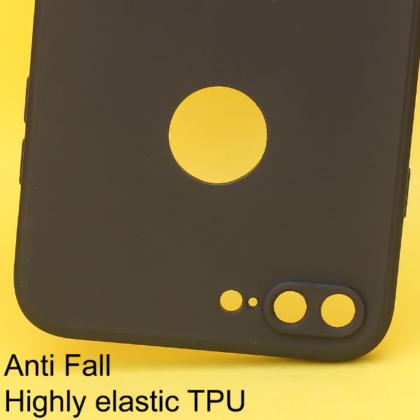 Black Candy Logo Cut Silicone Case for Apple Iphone 7 Plus - The Hatke