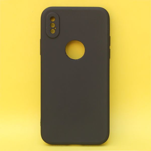 Black Candy Logo Cut Silicone Case for Apple Iphone X/xs - The Hatke
