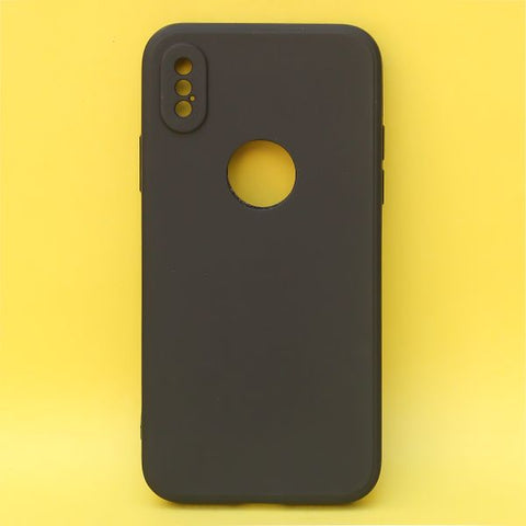 Black Candy Logo Cut Silicone Case for Apple Iphone X/xs - The Hatke