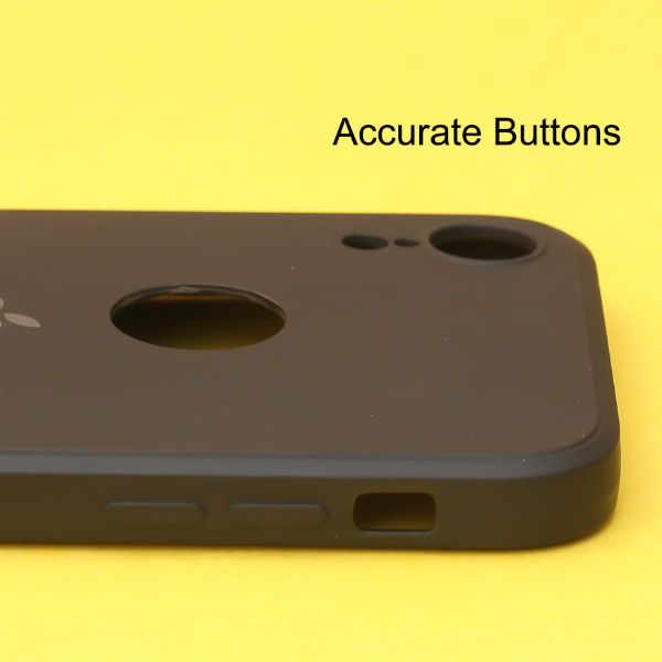 Black Candy Logo Cut Silicone Case for Apple Iphone XR - The Hatke