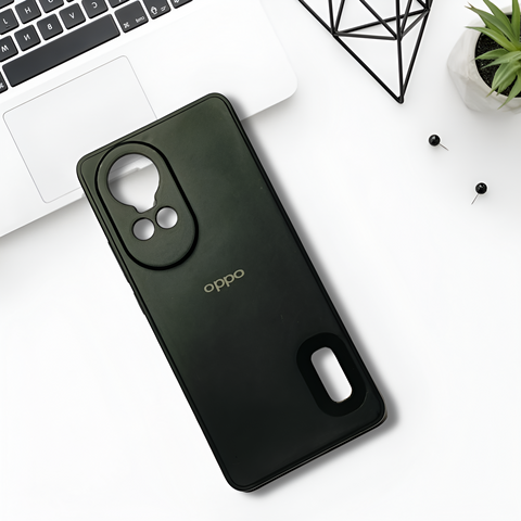 Black Candy Logo Cut Silicone Case for Oppo Reno 10 Pro - The Hatke