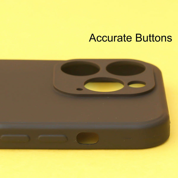 Black Candy Silicone Case for Apple Iphone 14 Pro - The Hatke
