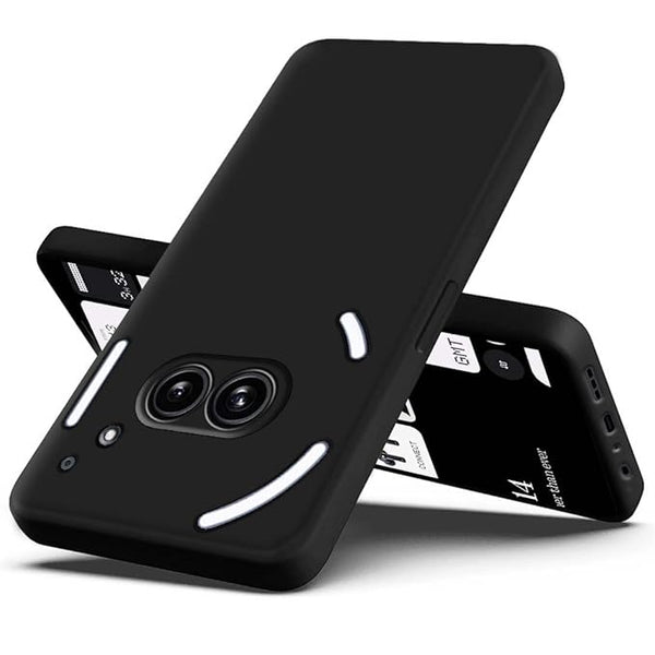 Black Candy Silicone Case for Nothing Phone 2A - The Hatke