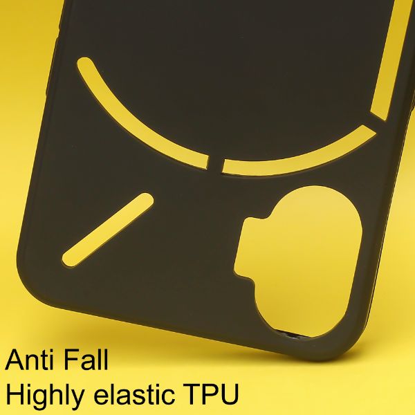 Black Candy Silicone Case for Nothing Phone 2 - The Hatke