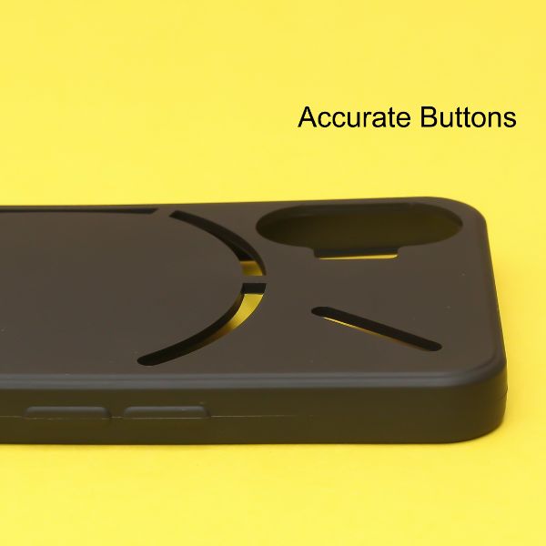 Black Candy Silicone Case for Nothing Phone 2 - The Hatke