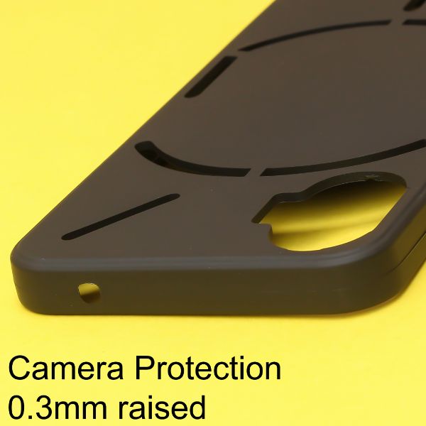 Black Candy Silicone Case for Nothing Phone 2 - The Hatke