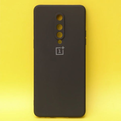 Black Candy Silicone Case for Oneplus 8 - The Hatke