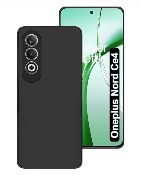 Black Candy Silicone Case for Oneplus Nord CE 4 - The Hatke