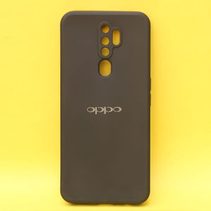 Black Candy Silicone Case for Oppo A9 2020 - The Hatke
