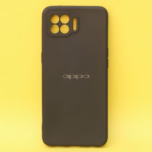 Black Candy Silicone Case for Oppo F17 Pro - The Hatke