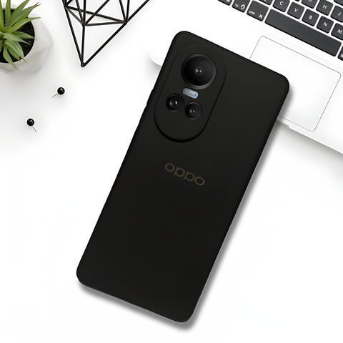 Black Candy Silicone Case for Oppo Reno 10 - The Hatke