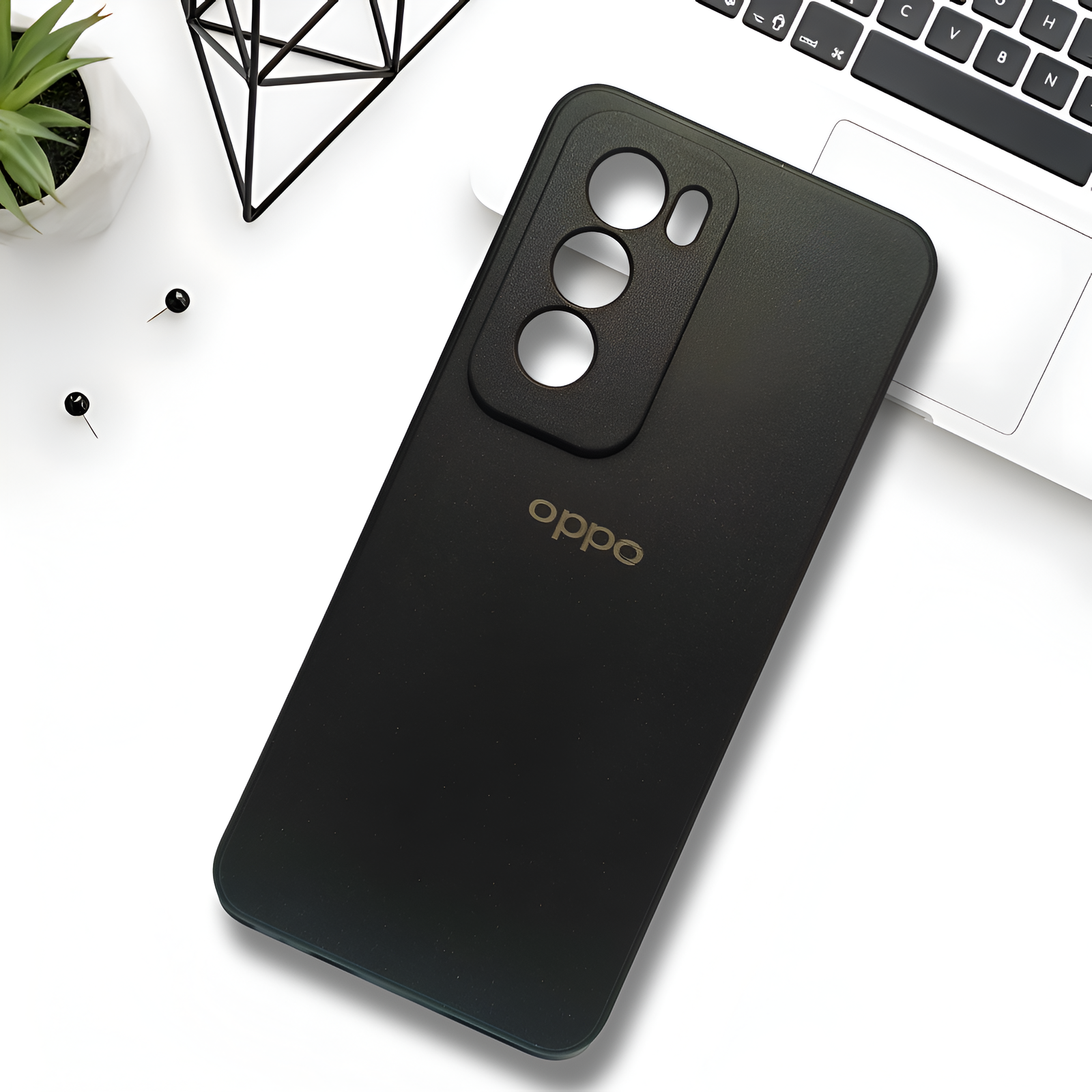Black Candy Silicone Case for Oppo Reno 12 Pro - The Hatke