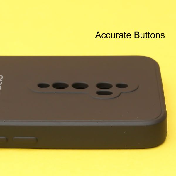 Black Candy Silicone Case for Oppo Reno 2F - The Hatke