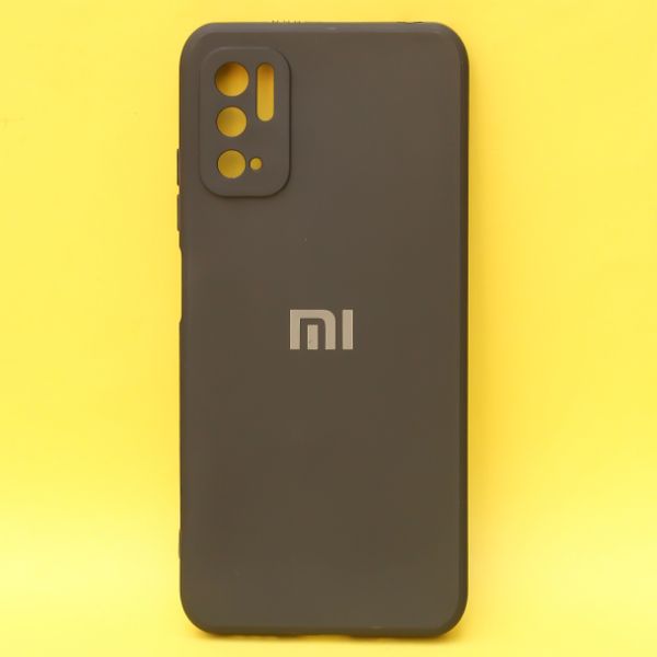 Black Candy Silicone Case for Poco M3 Pro - The Hatke