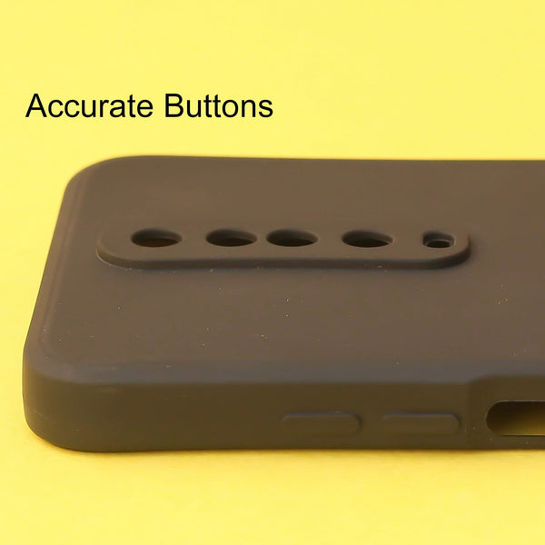 Black Candy Silicone Case for Poco X2 - The Hatke