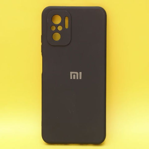 Black Candy Silicone Case for Redmi note 10 - The Hatke