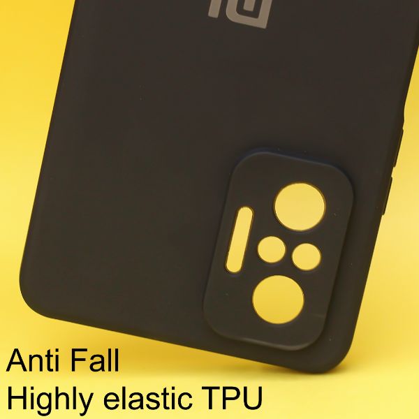 Black Candy Silicone Case for Redmi note 10 Pro - The Hatke
