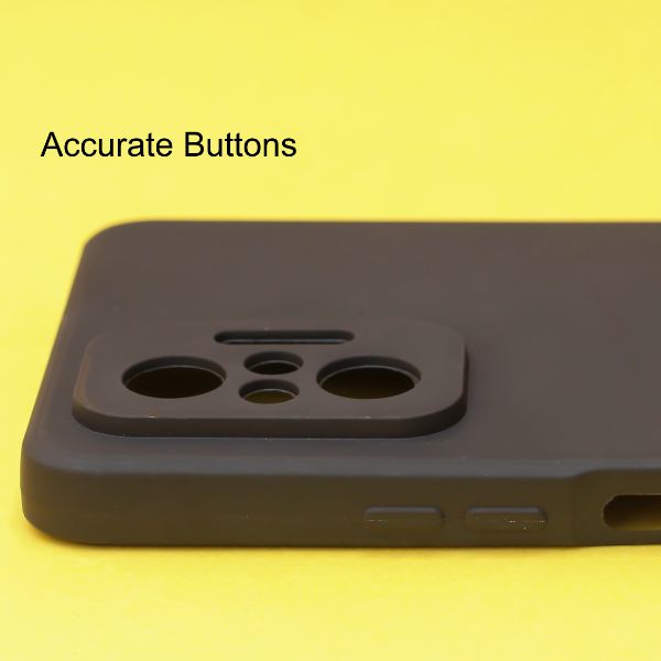 Black Candy Silicone Case for Redmi note 10 Pro Max - The Hatke