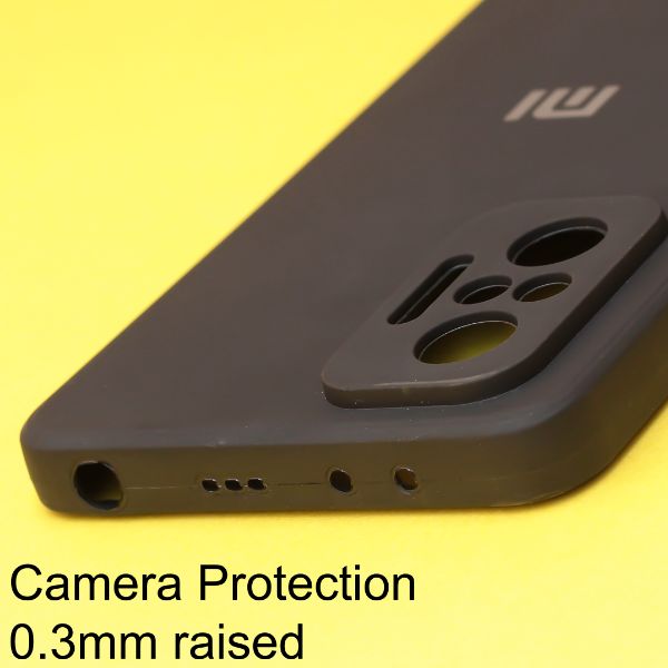Black Candy Silicone Case for Redmi note 10 Pro Max - The Hatke