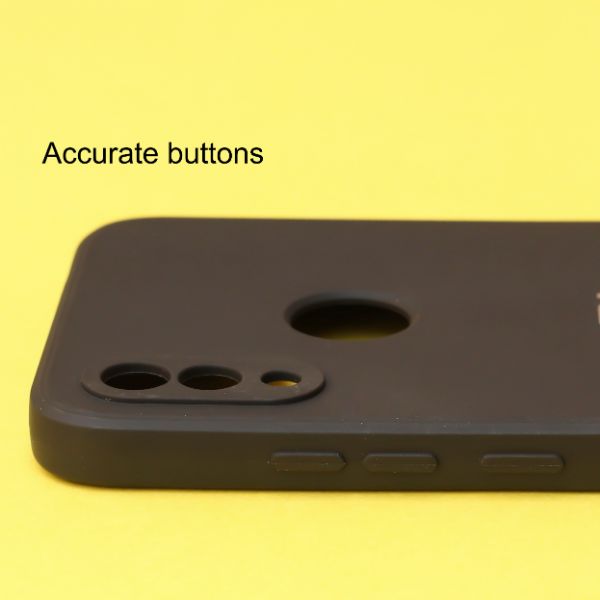 Black Candy Silicone Case for Redmi note 7 - The Hatke