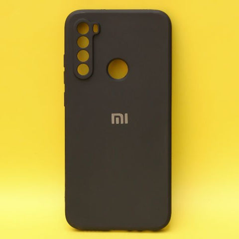 Black Candy Silicone Case for Redmi note 8 - The Hatke