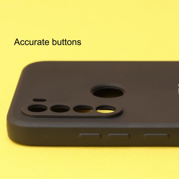 Black Candy Silicone Case for Redmi note 8 - The Hatke