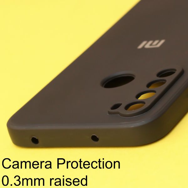 Black Candy Silicone Case for Redmi note 8 - The Hatke