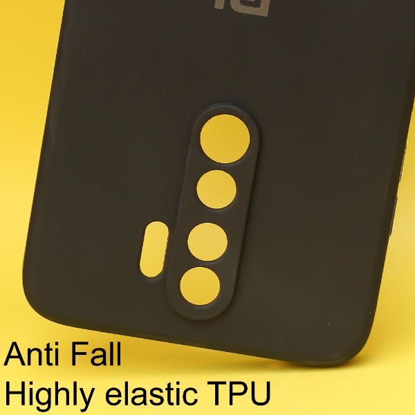 Black Candy Silicone Case for Redmi note 8 pro - The Hatke