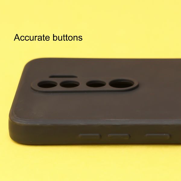 Black Candy Silicone Case for Redmi note 8 pro - The Hatke