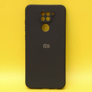 Black Candy Silicone Case for Redmi note 9 - The Hatke