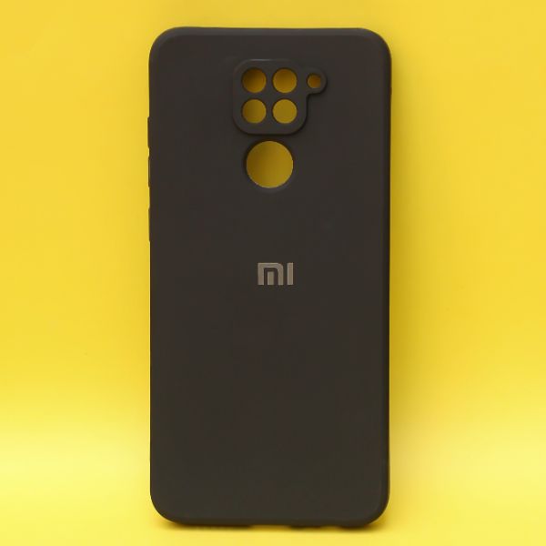 Black Candy Silicone Case for Redmi note 9 - The Hatke