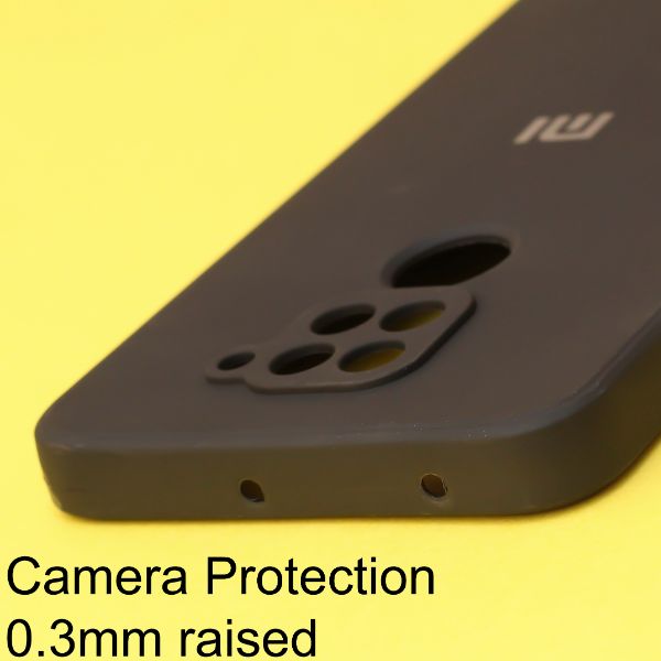 Black Candy Silicone Case for Redmi note 9 - The Hatke