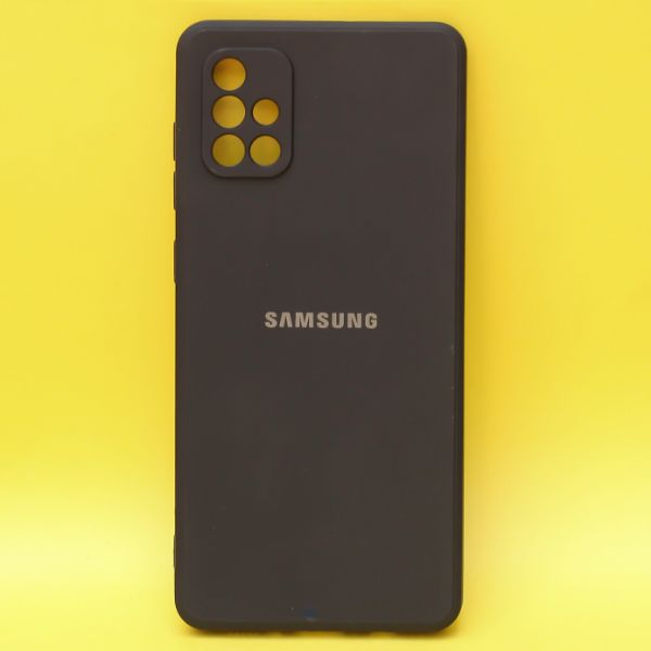 Black Candy Silicone Case for Samsung A51 - The Hatke