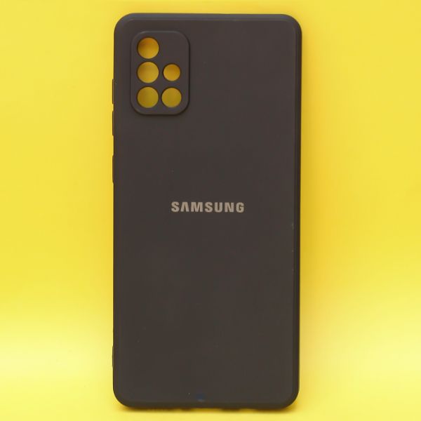 Black Candy Silicone Case for Samsung A71 - The Hatke