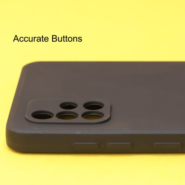 Black Candy Silicone Case for Samsung A71 - The Hatke